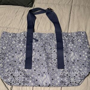 PINK Victoria's Secret Blue Paisley Tote